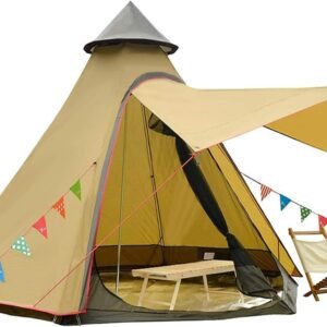 12'x10'x8'Dome Camping Tent 5-6 Person 4 Season Double Layers Waterproof Anti-UV Windproof Tents Family Outdoor Camping Tent