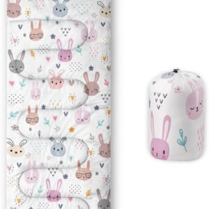 Sleeping Bags for Adults and Kids，3D Printing Camping Sleeping Bag for Girls Boys Lightweight Waterproof Cold/Warm 3-Season，Outdoor Travel with Compression Bags