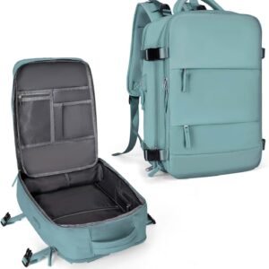 Travel Backpack For Women Men,Carry On Backpack,Hiking Backpack Waterproof Outdoor Sports Rucksack Casual Daypack Travel Essentials（Blue）